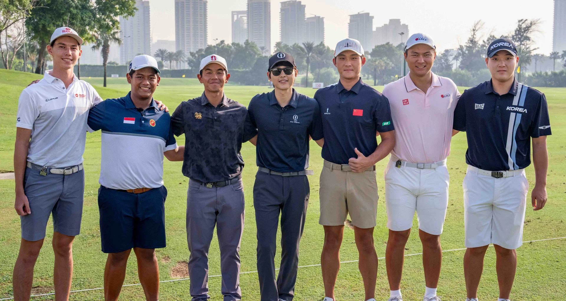 R&A Global Golf Development Ambassador Song Joong-ki spent time with competitors at the Asia-Pacific Amateur Championship at the Emirates Golf Club’s Majlis Course.