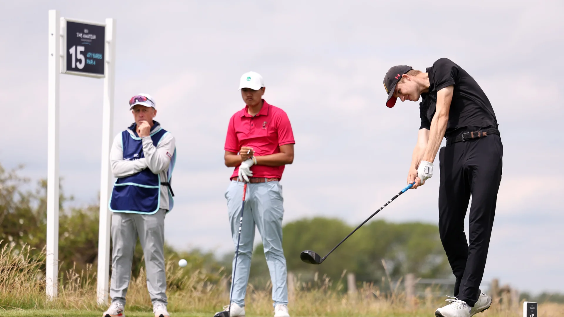 Emil Riegger during day one of The Amateur Championship at Royal St George's.