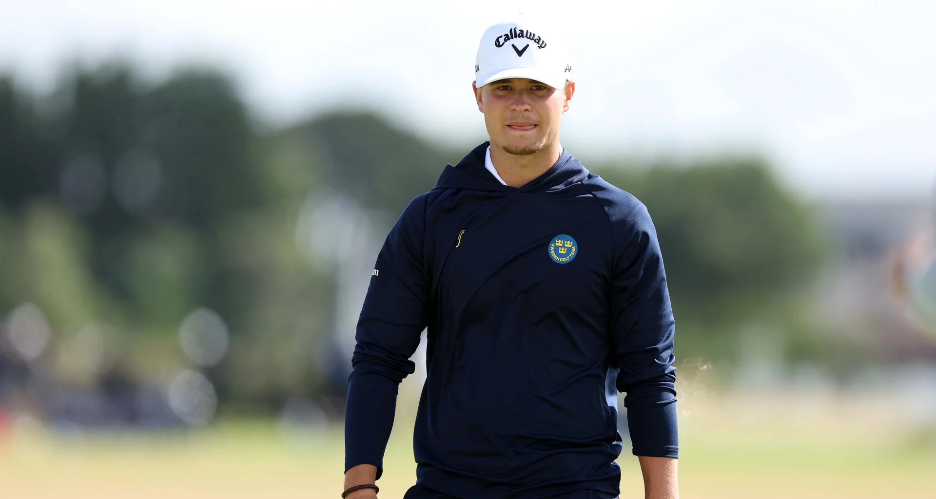 Wilhelm Ryding in action during the 2026 Amateur Championship.