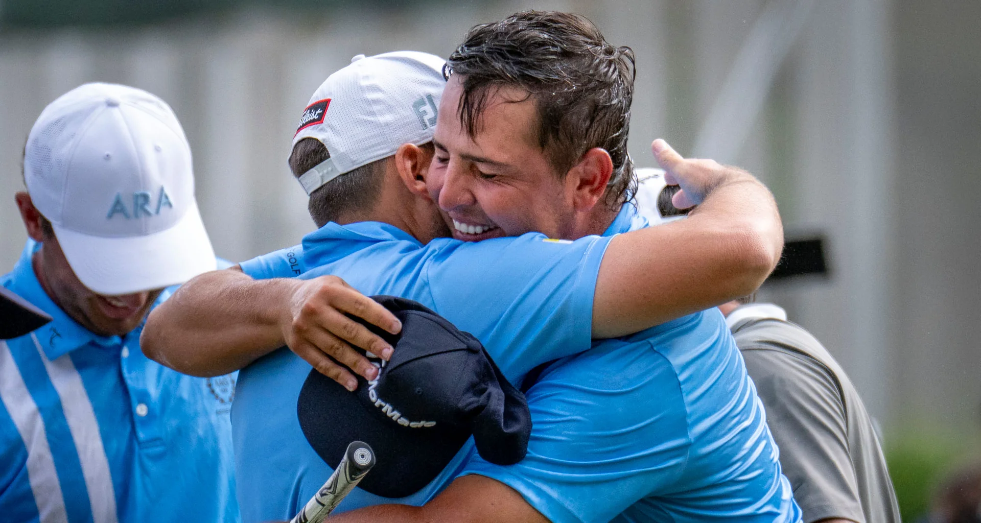 Mateo Pulcini of Argentina celebrates winning the 2026 Latin America Amateur Championship