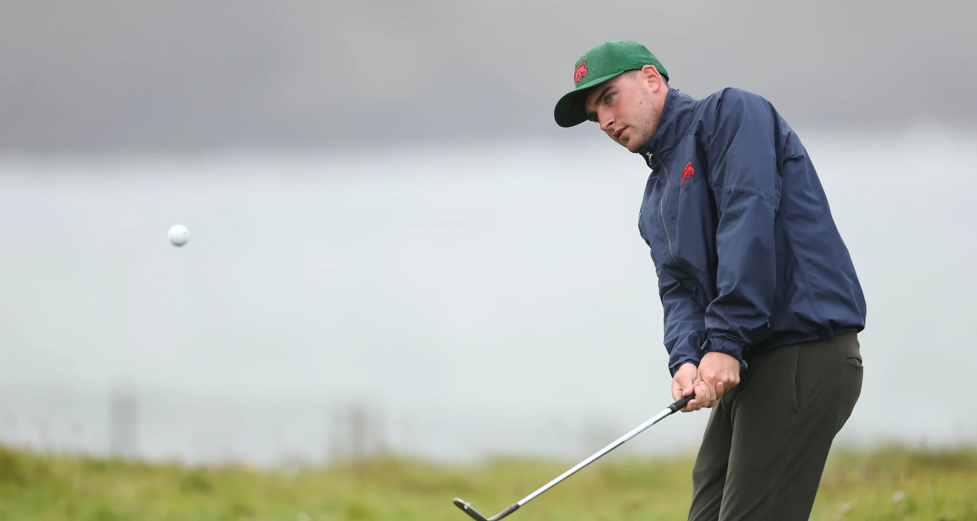 Jack Whaley during practice at Lahinch.
