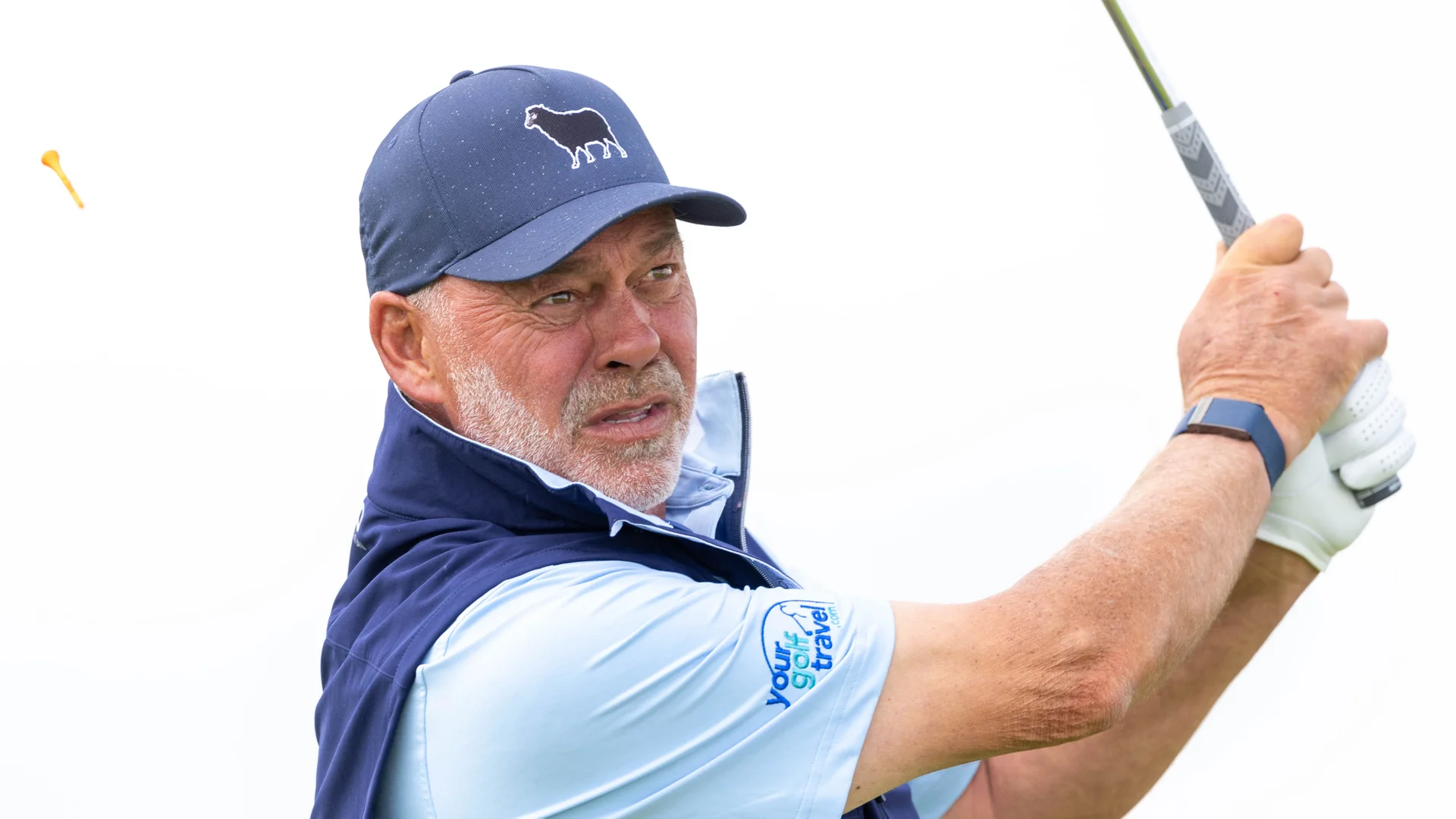 Darren Clarke at the Senior Open in 2024.