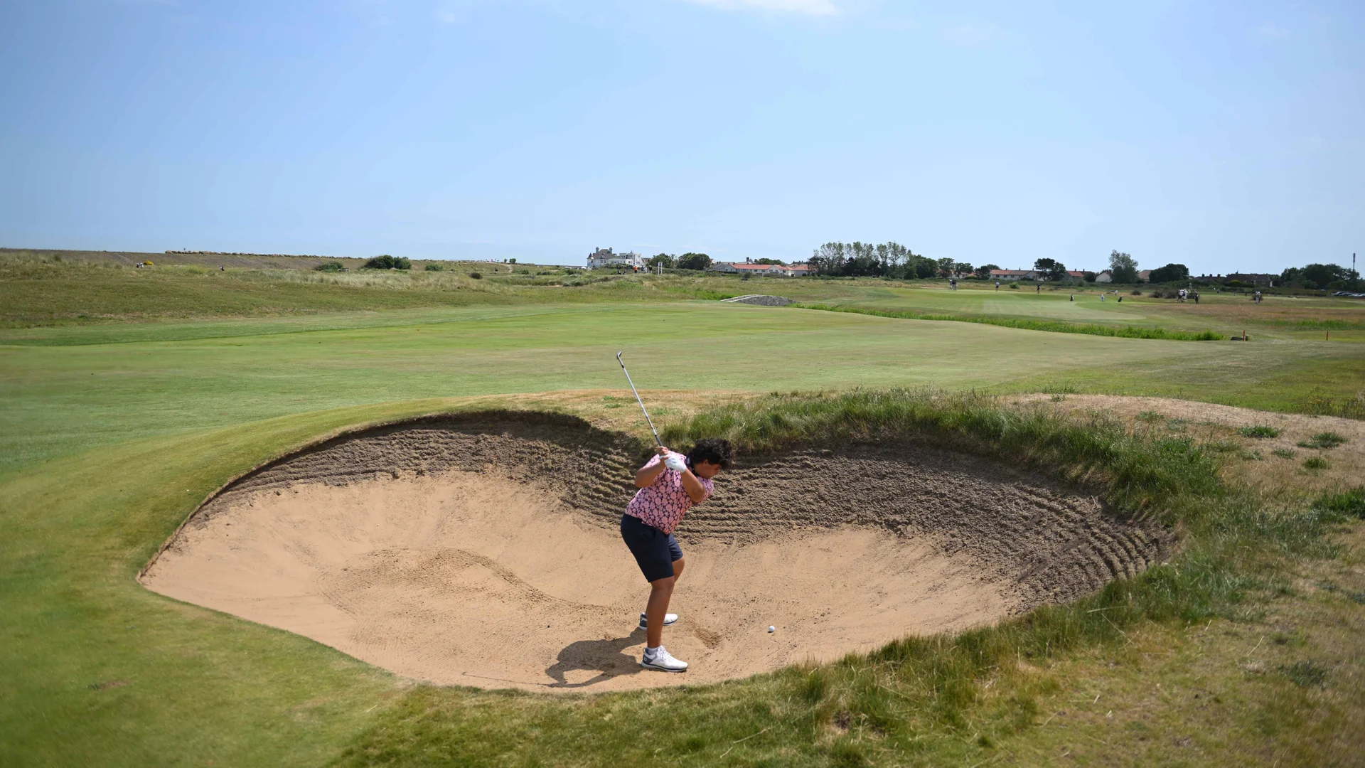 Isaiah Ibit during day one of The Amateur Championship at Royal Cinque Ports.