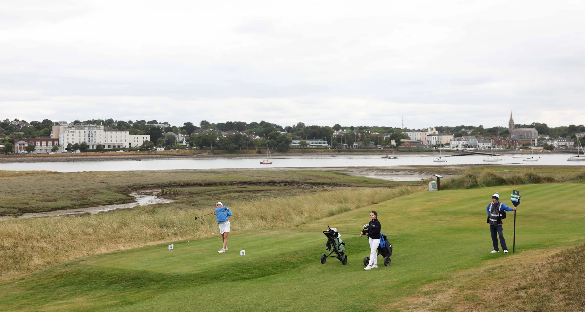 Carly McDonald in action during the 2026 Junior Vagliano Trophy at The Island, Ireland.