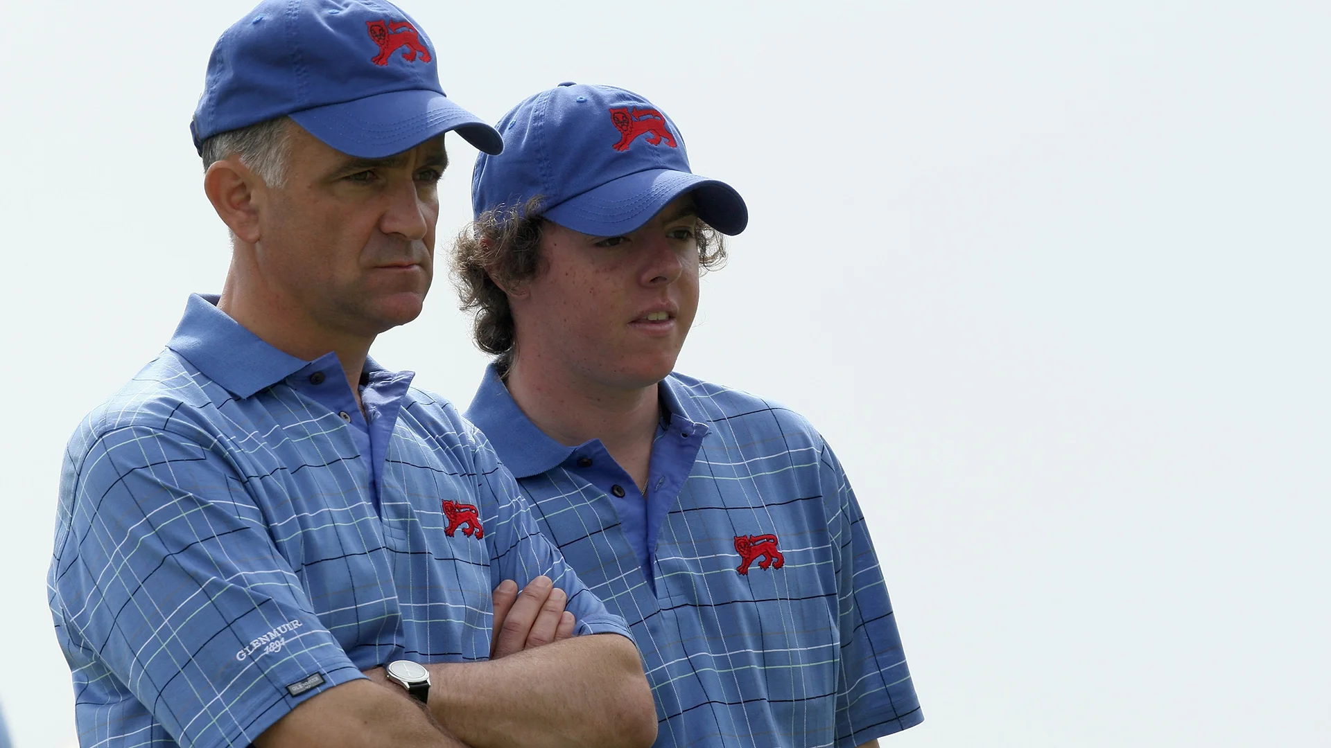 Colin Dalgleish with a young Rory McIlroy at the 2007 Walker Cup