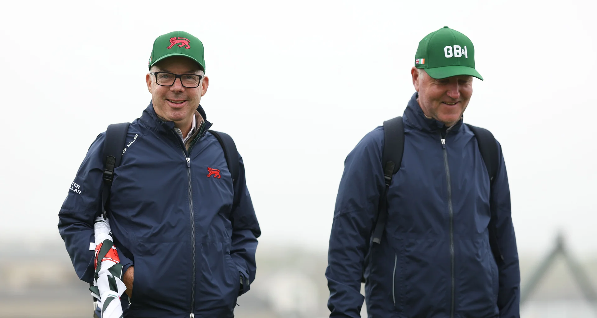 GB&I Captain Dean Robertson (left) during practice for the 2026 Walker Cup at Lahinch.