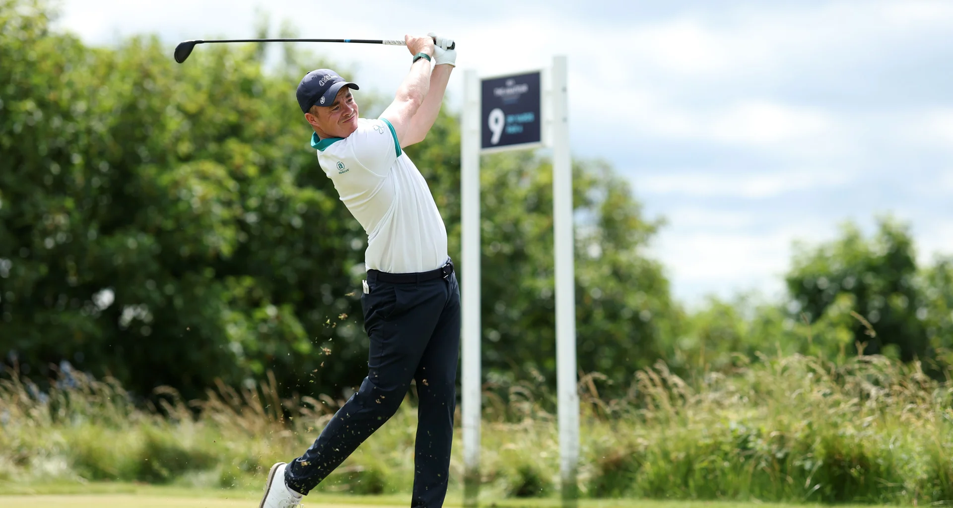 Stuart Grehan in action during the 2026 Amateur Championship.