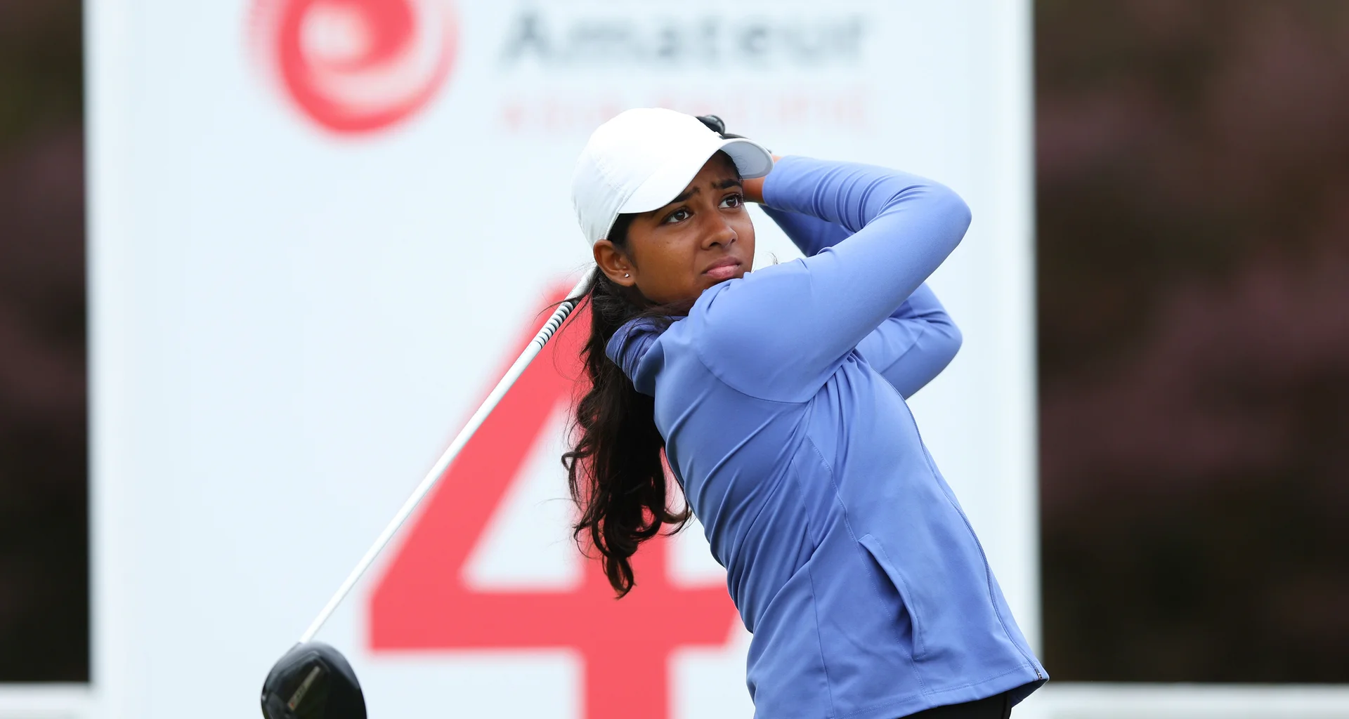 Kaya Daluwatte tees off at the WAAP 2026 in New Zealand.