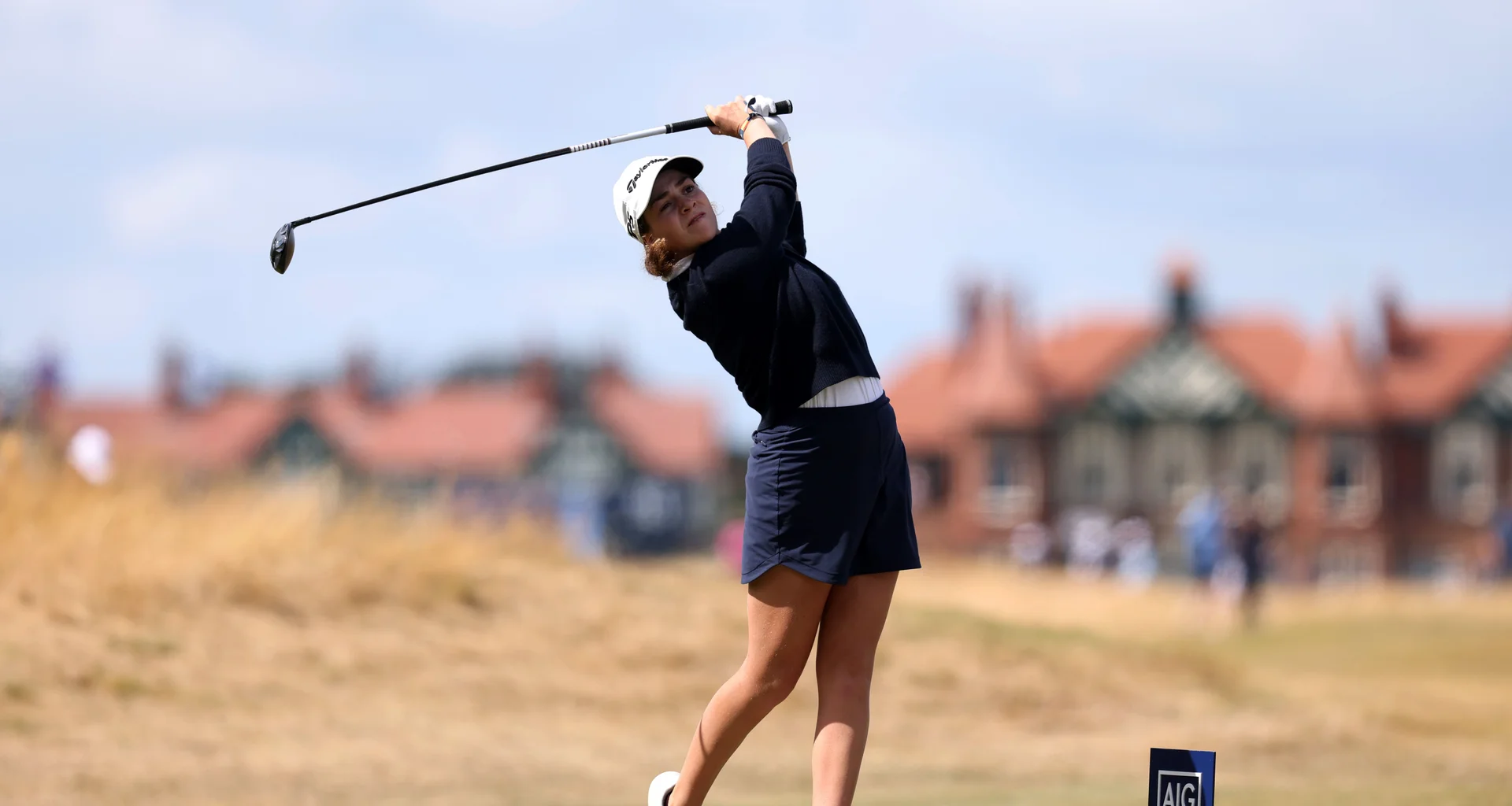 Paula Martin Sampedro in action at the 2026 AIG Women's Open at Royal Lytham & St Annes.