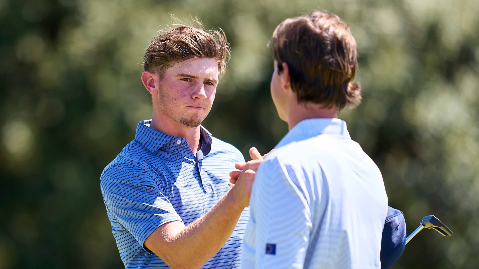 Tyler Weaver during the 2025 St Andrews Trophy at Real Club de la Puerta de Hierro.