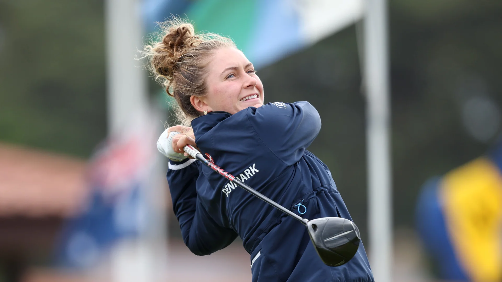 Marie Eline Madsen during practice for The Women's Amateur Championship at Nairn.