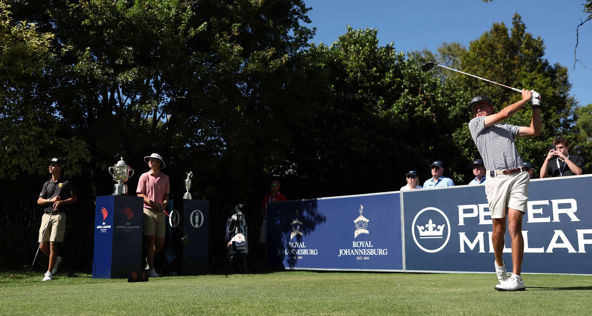 Jack Buchanan in action during the final round of the Africa Amateur Championship at Royal Johannesburg.