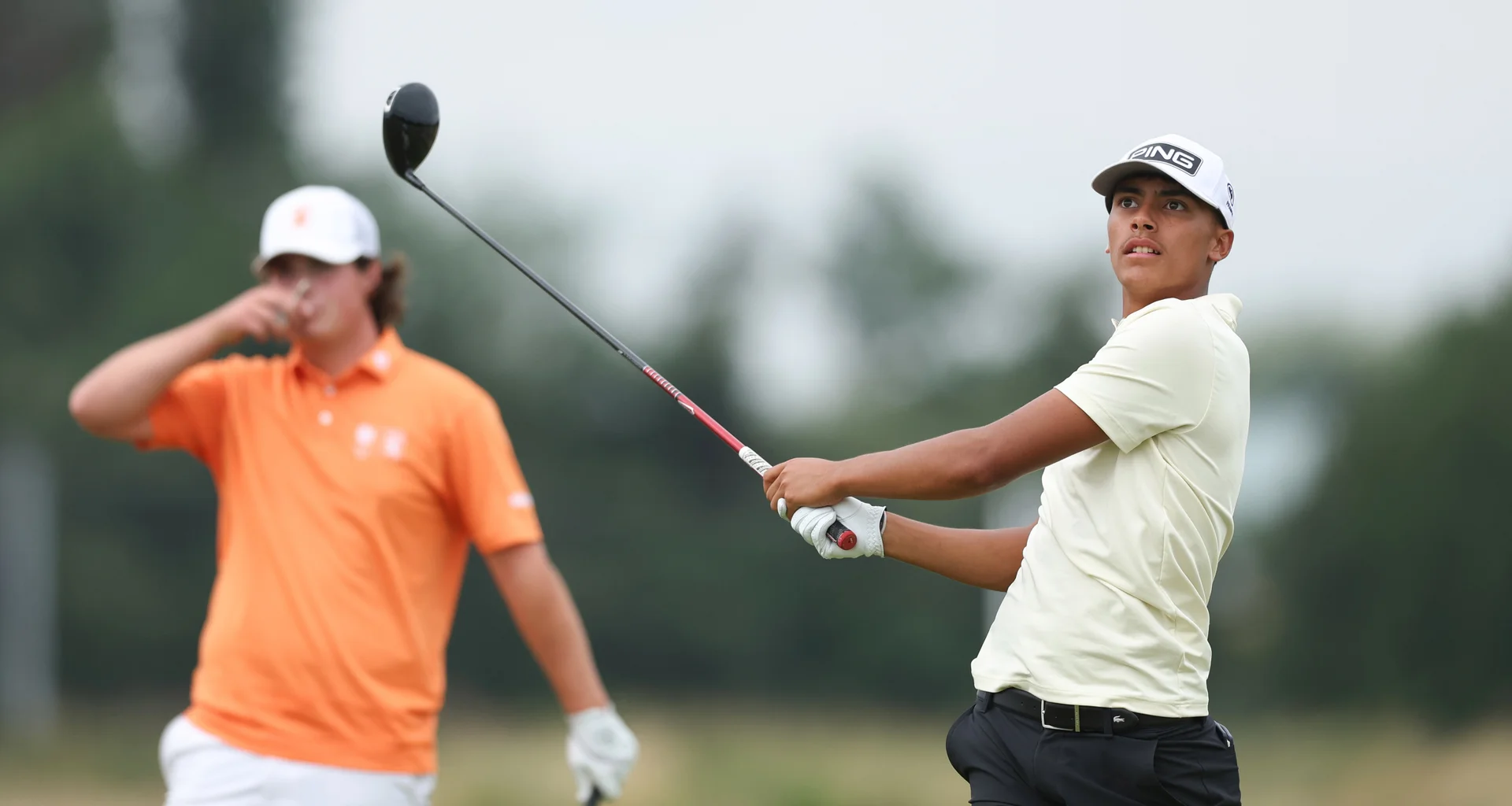 Tao Pemerika of France during matchplay stages of The Boys' Amateur Championship at Gailes Links Golf Course.