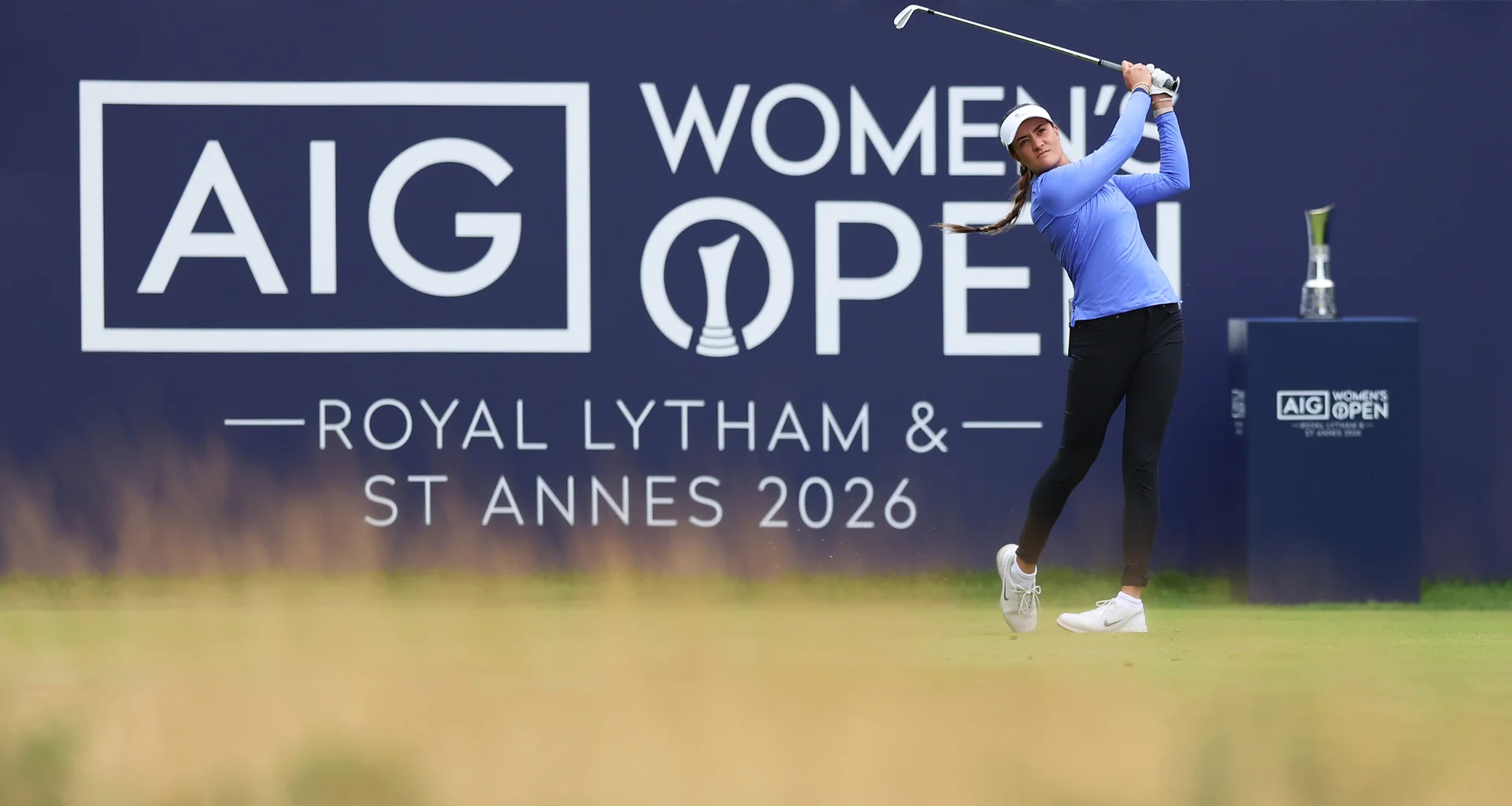 Kiara Romero in action at the 2026 AIG Women's Open at Royal Lytham & St Annes.